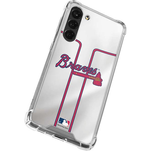 MLB Atlanta Braves Home Jersey Galaxy S24 FE Clear Case